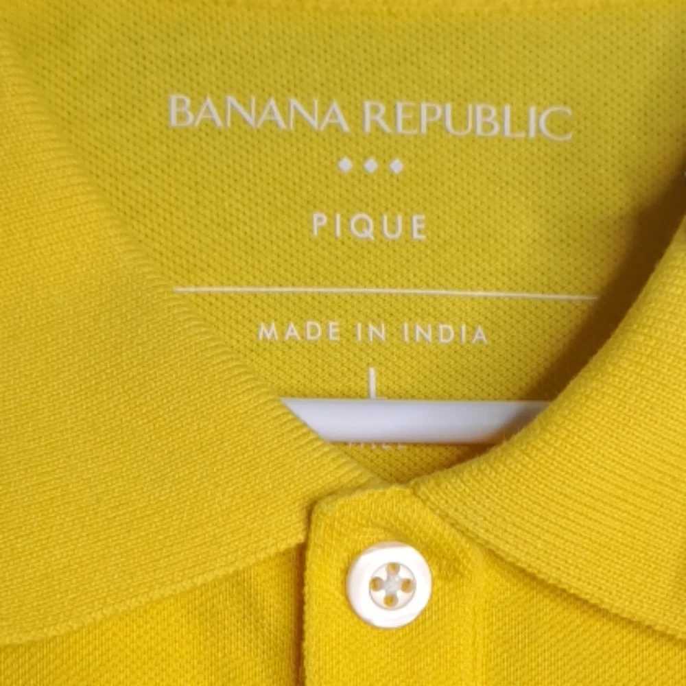 NWT Banana Republic Men's Polo Shirt Cotton Large Tall Cotton Multicolor